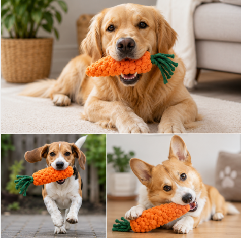 playful pups carrot toy